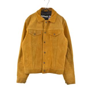 ショット(schott)のSCHOTT ショット 7450 レザー スエードジャケット マスタード トラッカージャケット(フライトジャケット)