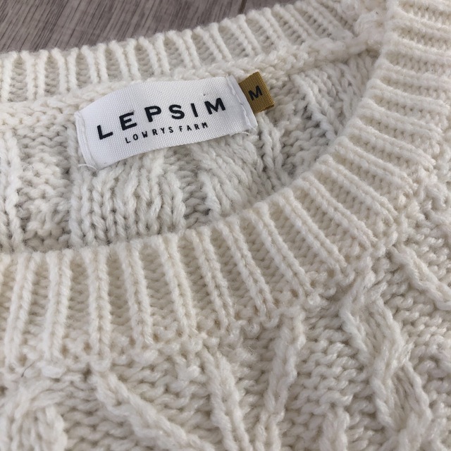 LEPSIM(レプシィム)のLEPSIM  ケーブル編みニット レディースのトップス(ニット/セーター)の商品写真