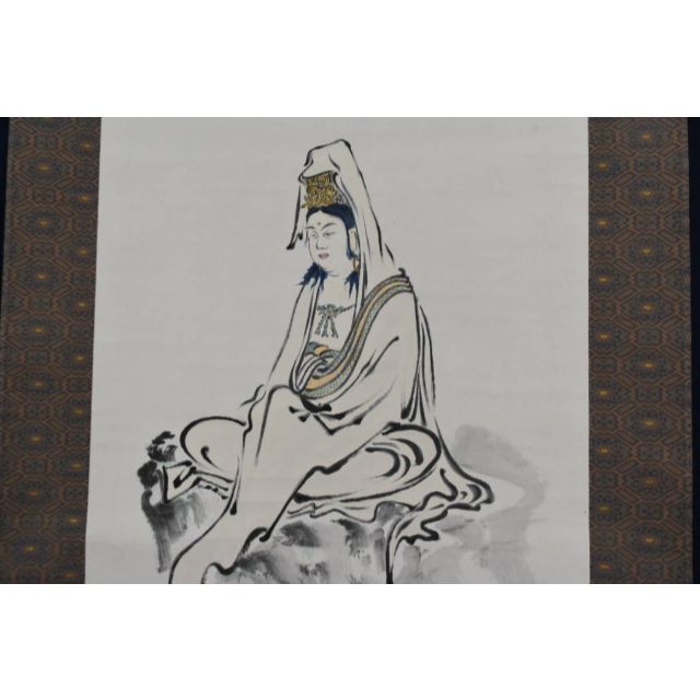 真作】磯田長秋/観音図/掛軸☆宝船☆AA-870の通販 by 掛軸✩宝船 真作】磯田長秋/観音図/掛軸☆宝船☆AA-870の通販 by 掛軸✩宝船