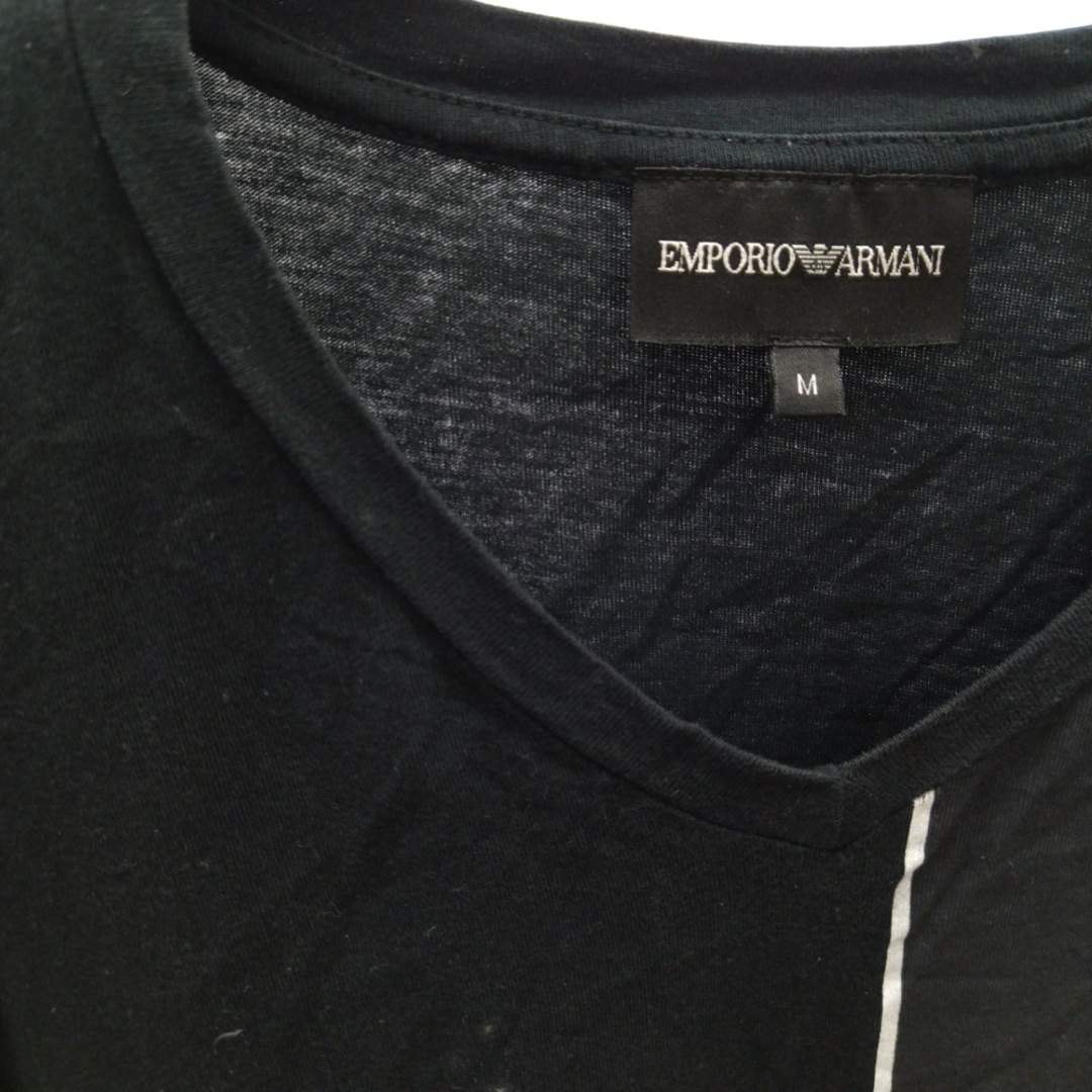 Emporio Armani(エンポリオアルマーニ)のEMPORIO ARMANI エンポリオアルマーニ D1T48JD104J ロゴ長袖カットソー ブラック Tシャツ メンズのトップス(Tシャツ/カットソー(七分/長袖))の商品写真