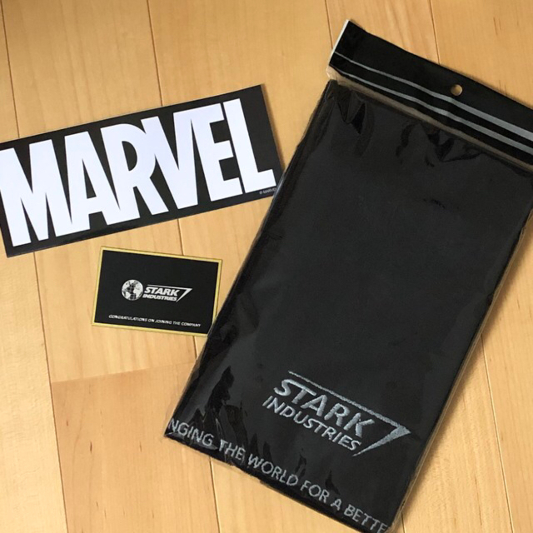 【新品未使用】marvelステッカー＆スターク社3点セット エンタメ/ホビーのアニメグッズ(タオル)の商品写真