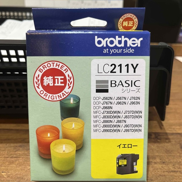 brother(ブラザー)のブラザーインク　LC211Y  イエロー　純正　未使用品 インテリア/住まい/日用品のオフィス用品(オフィス用品一般)の商品写真