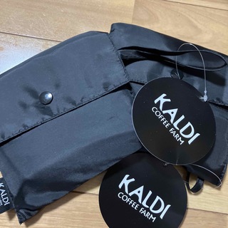 カルディ(KALDI)のKALDI カルディ　オリジナルエコバッグ　ブラック　2個　新品‼️(エコバッグ)