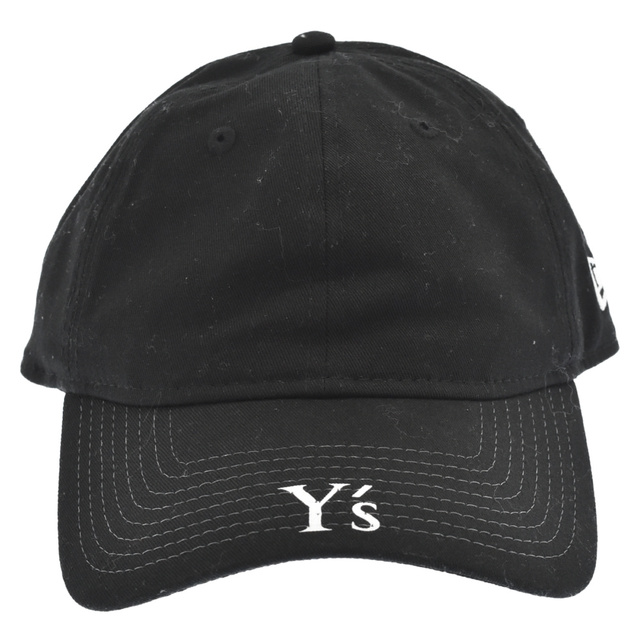 帽子Y-3 ワイスリー 22AW × NewEra 9THIRTY Y's VISOR LOGO YE-H11-091 ロゴプリント ベースボールキャップ 6パネル 帽子 ブラック