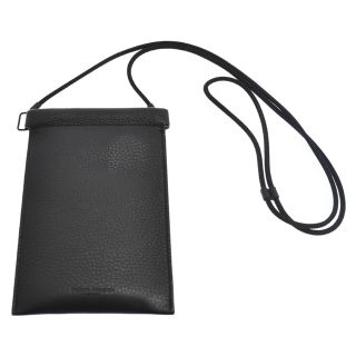 マルタンマルジェラ(Maison Martin Margiela)のMaison Margiela メゾンマルジェラ HANGING PHONE POUCH ハンギング フォンポーチ レザーショルダーポーチ ブラック(その他)