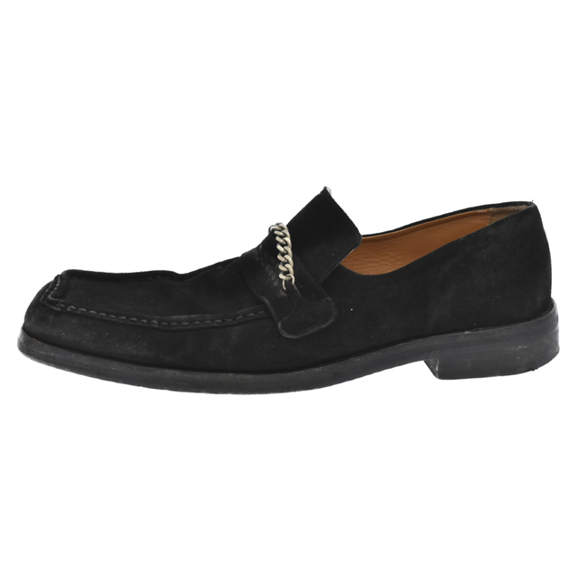 MARTINE ROSE マーティンローズ 21SS SQUARE TOE LOAFER W-BLACK スエード スクエア トゥ ローファー ブラック