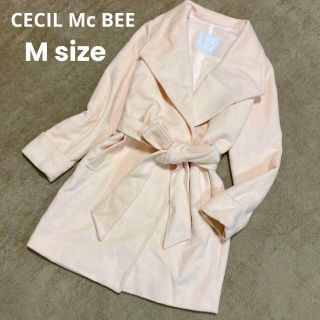 セシルマクビー(CECIL McBEE)のCECIL McBEE  ピーコート アウター Mサイズ 淡いピンク(ロングコート)