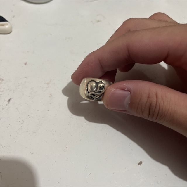 Chrome Hearts クロムハーツ ハートインバンドリング 10号 メンズのアクセサリー(リング(指輪))の商品写真