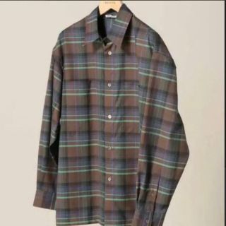 オーラリー(AURALEE)のAURALEE SUPER LIGHT WOOL CHECK SHIRTS(シャツ)