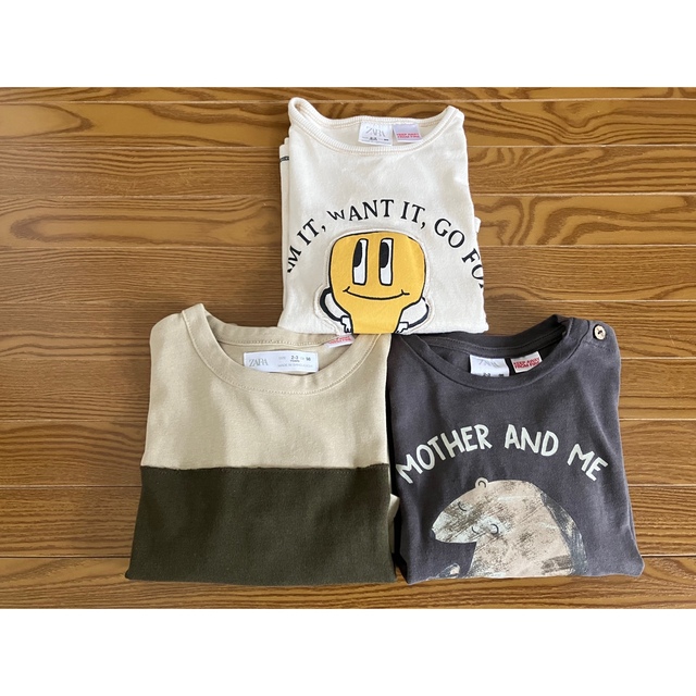 ZARA 長袖Tシャツ 3枚セット 98cm