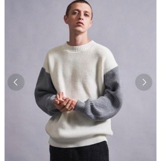 ユナイテッドアローズ(UNITED ARROWS)のユナイテッドアローズ　バイカラーニットトップス(ニット/セーター)