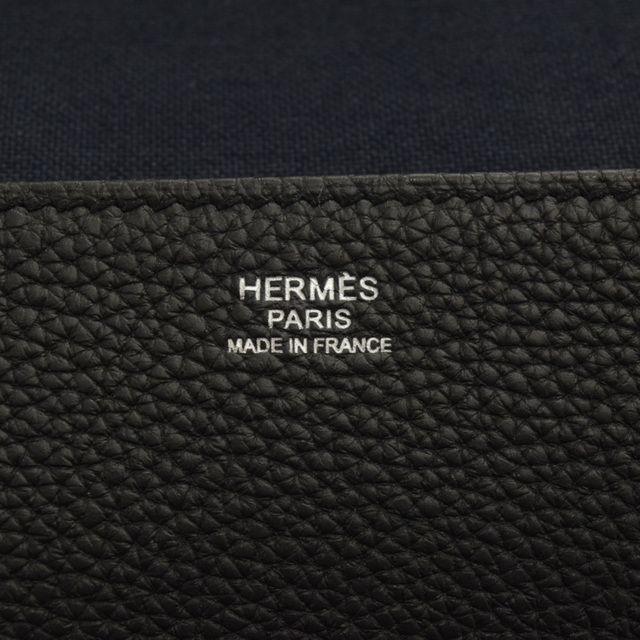 HERMES エルメス ヴィクトリアライト ブラック トゴ シルバー金具 D刻印 ビジネスバッグ ブリーフケース