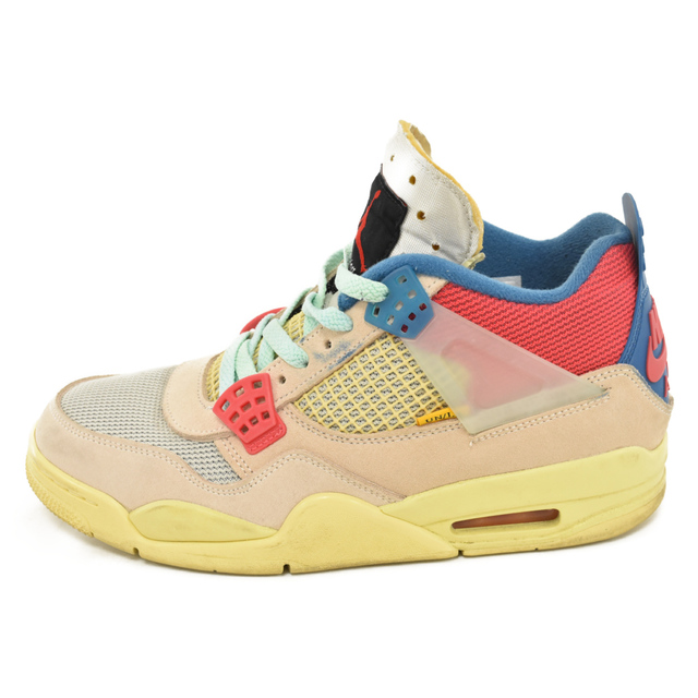 NIKE(ナイキ)のNIKE ナイキ ×UNION AIR JORDAN 4 RETRO SP GUAVA ICE DC9533-800 27.5cm/US9.5 ×ユニオン エアジョーダン4 レトロ グァバアイス ハイカットスニーカー シューズ ピンク メンズの靴/シューズ(スニーカー)の商品写真