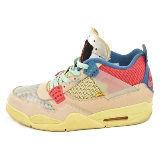 ナイキ(NIKE)のNIKE ナイキ ×UNION AIR JORDAN 4 RETRO SP GUAVA ICE DC9533-800 27.5cm/US9.5 ×ユニオン エアジョーダン4 レトロ グァバアイス ハイカットスニーカー シューズ ピンク(スニーカー)