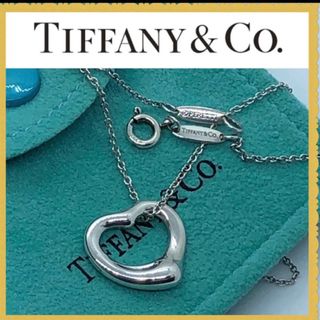 ティファニー(Tiffany & Co.)の美品　Tiffanyティファニーオープンハートネックレス　16mm SV925(ネックレス)