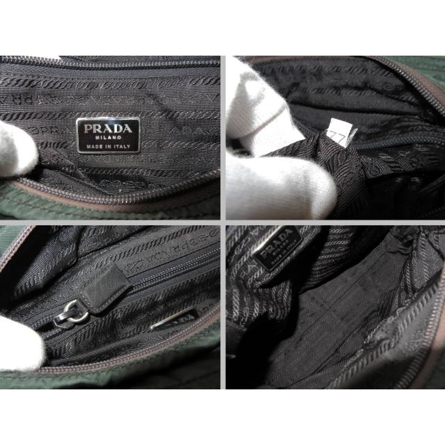 PRADA(プラダ)のプラダ　ポコノ　台形　ハンドバッグ　ナイロン　緑　グリーン系　PRADA レディースのバッグ(ハンドバッグ)の商品写真