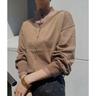 アメリヴィンテージ(Ameri VINTAGE)のAmeri  2WAY FAKE LAYERED KNIT TOP(カーディガン)