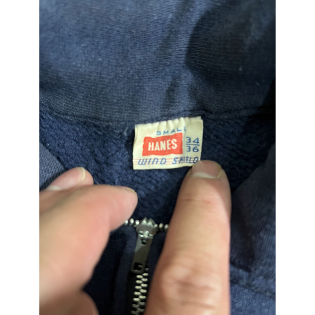 50s HANES ヘインズ　襟付き　ハーフジップ