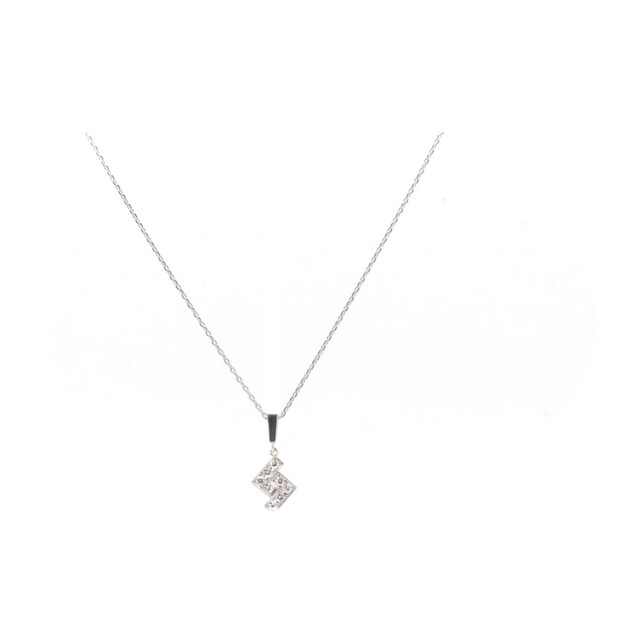 MIKIMOTO(ミキモト)のミキモト サファイア ダイヤモンド ネックレス S0.59ct D0.20ct K14WG(14金 ホワイトゴールド) レディースのアクセサリー(ネックレス)の商品写真