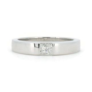 カルティエ(Cartier)のカルティエ タンク リング ダイヤモンド 0.25ct 11号 K18WG(18金 ホワイトゴールド)(リング(指輪))