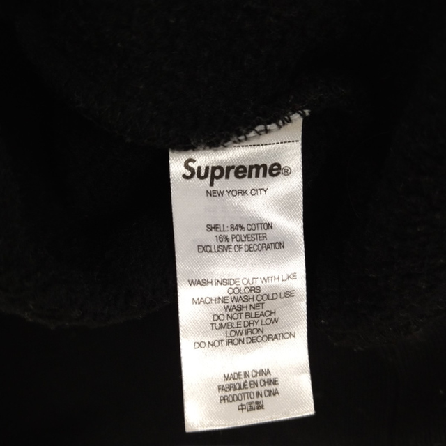 SUPREME シュプリーム 22AW Satin Applique Hooded Sweatshirt サテン