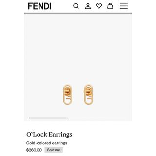 フェンディ(FENDI)のFENDI オーロック ピアス O'lock (ピアス)