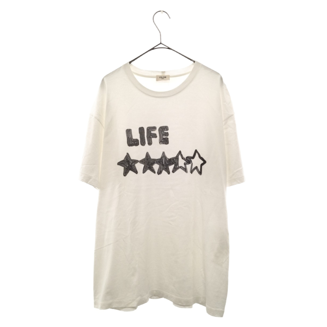 CELINE セリーヌ 21AW LIFE STAR PRINT TEE 2X796501F ライフスタープリント半袖Tシャツ カットソー ホワイト