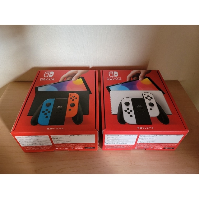 有名ブランド Nintendo 有機EL本体×2台 Switch Nintendo - Switch 家庭