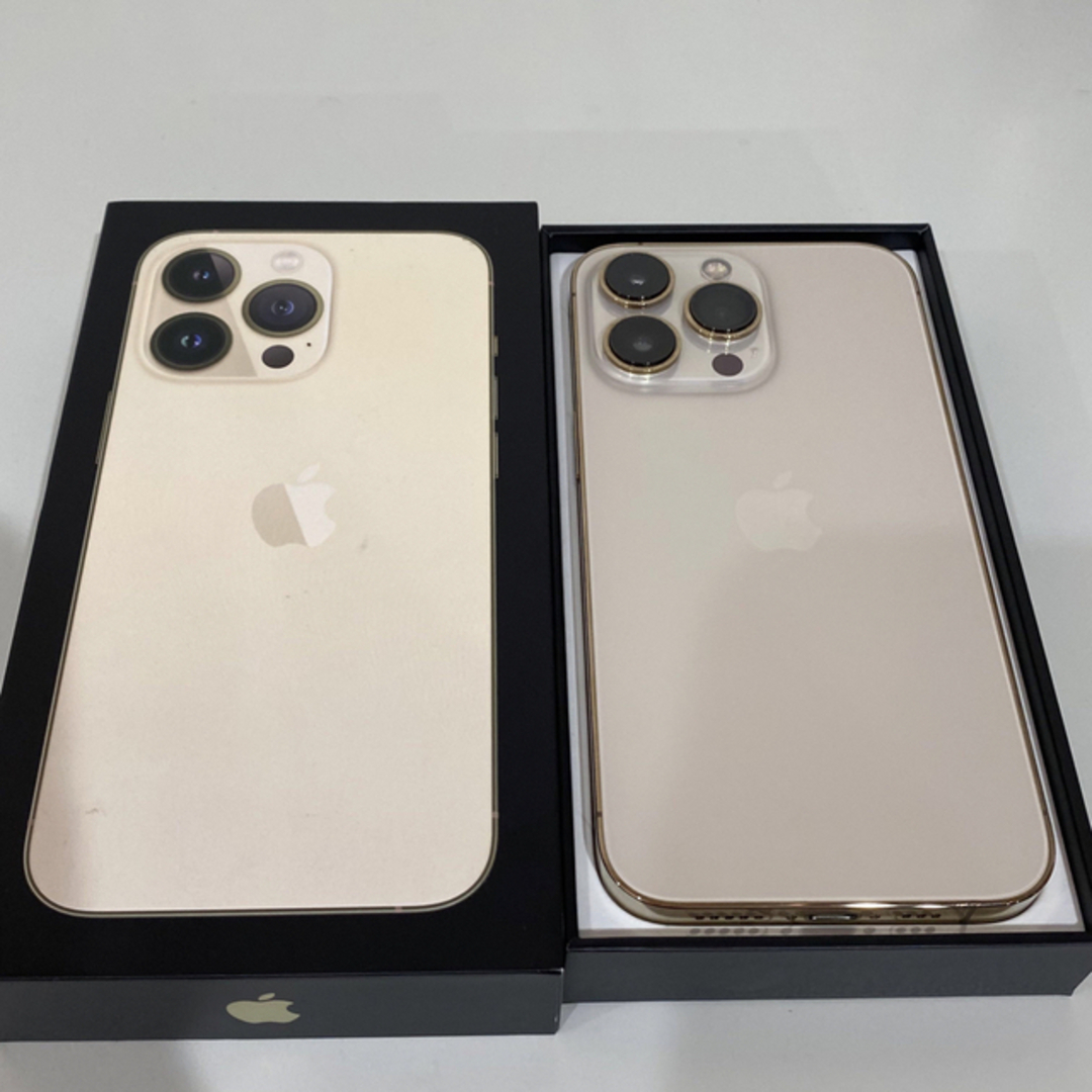 【海外版iPhone本体】13Pro Gold 128GB 画面傷なし箱あり