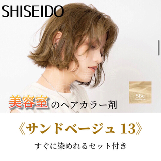 シセイドウ(SHISEIDO (資生堂))の最安値！資生堂　ヘアカラーセット（ショート・メンズヘア用）SBe13(カラーリング剤)