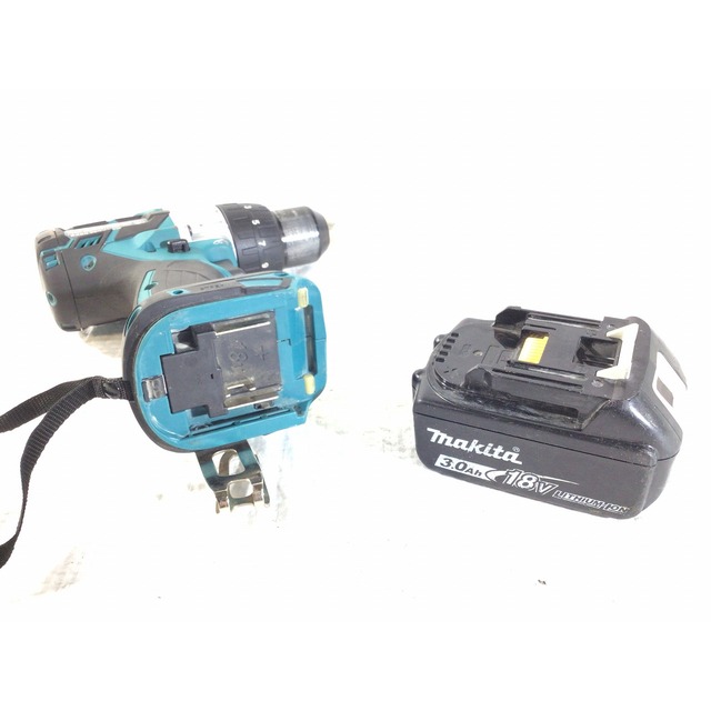 ☆比較的綺麗 おまけのビット数本付♪☆makita マキタ 18V充電式ドライバドリル HP481D 本体 バッテリー1個(BL1830B 3.0Ah)付き 64758