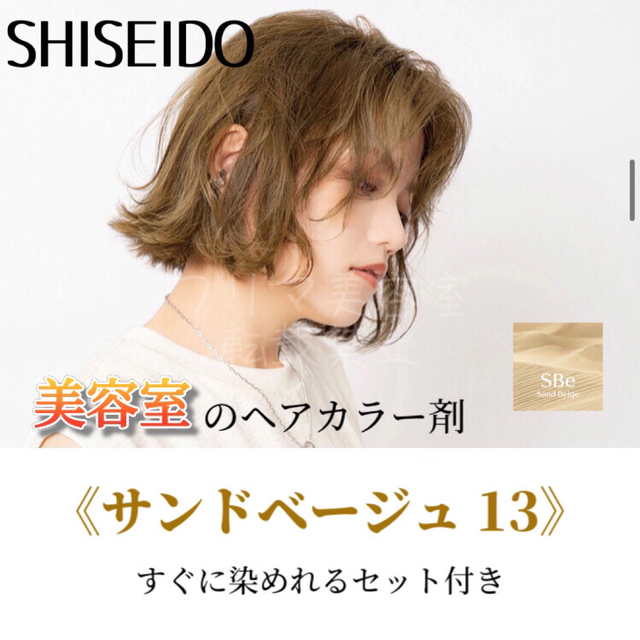 SHISEIDO (資生堂)(シセイドウ)の最安値！資生堂　ヘアカラーセット（ロングヘア用）SBe13 コスメ/美容のヘアケア/スタイリング(カラーリング剤)の商品写真