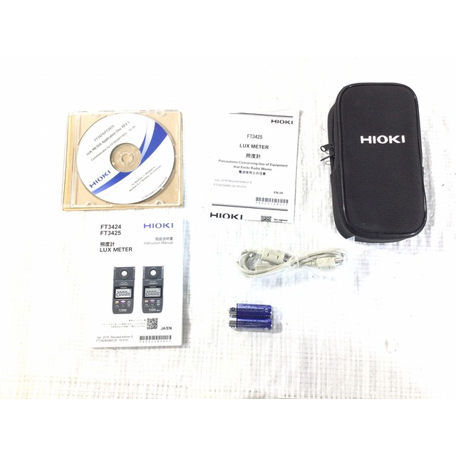 ☆極美品☆HIOKI 日置電機 FT3425 LUX METER 照度計 Bluetooth 照度検査 測定器 テスター 65408