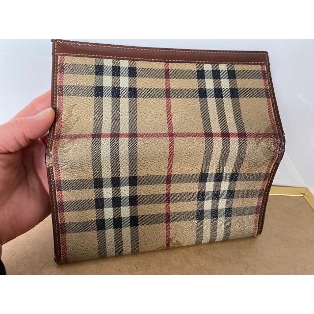 BURBERRY(バーバリー)のBURBERRY(バーバリー) チェック 長財布 ベージュ×茶 ブラウン PVC メンズのファッション小物(長財布)の商品写真