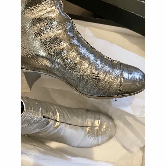 最終値下げCHANEL シャネル ブーツ シルバー