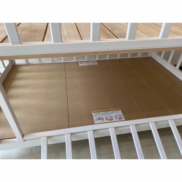 KATOJI(カトージ)のまろ様専用　カトージ　ベビーベッド　70×120cm  レギュラーサイズ キッズ/ベビー/マタニティの寝具/家具(ベビーベッド)の商品写真