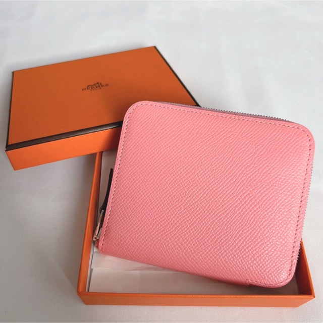 Hermes - HERMES エルメス　シルクインコンパクト　ピンク　財布　美品