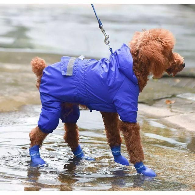 2021正規激安】 人気 犬の靴 黒 ペットブーツ 雨 濡れない レインブーツ ienomat.com.br