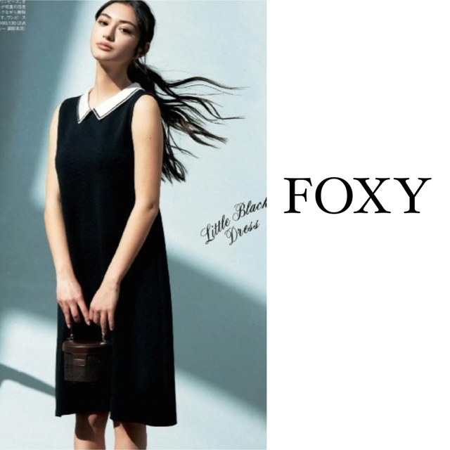夏・お店屋さん FOXY フォクシー ノースリーブ ニット ワンピース