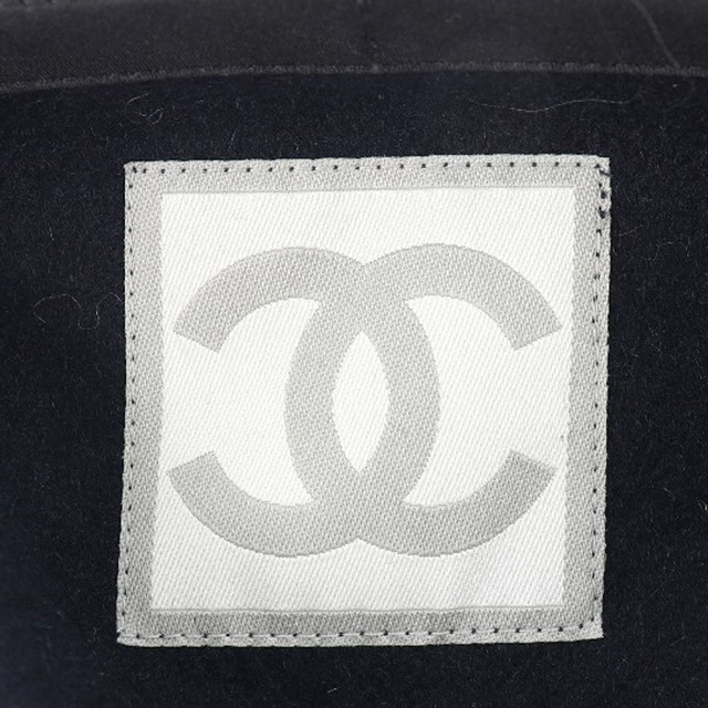 CHANEL(シャネル)の【CHANEL】シャネル スポーツライン ラップスカート ロゴベルト P24060V14563 04A ウール 黒 レディース スカート レディースのスカート(ひざ丈スカート)の商品写真