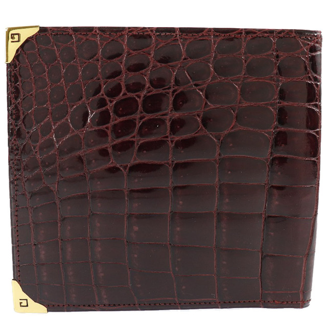 【Givenchy】ジバンシー クロコダイル 茶 ユニセックス 二つ折り財布