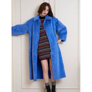 スナイデル(SNIDEL) ロングコート(レディース)(ブルー・ネイビー/青色