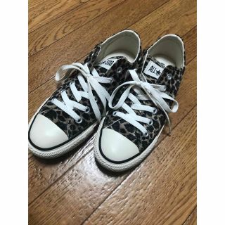 オールスター(ALL STAR（CONVERSE）)の美品CONVERSE ALL STAR レオパードファー スニーカー(スニーカー)