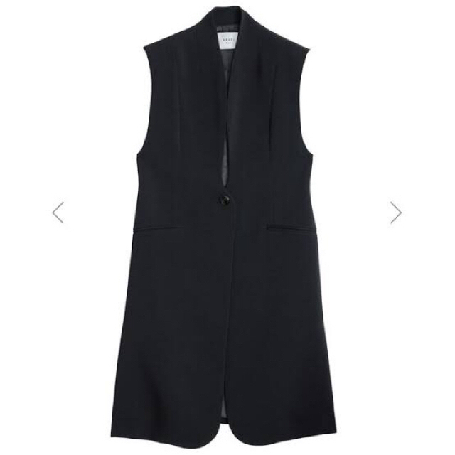 Ameri VINTAGE(アメリヴィンテージ)のAMERI  WAVE COLLAR ANGULAR VEST レディースのトップス(ベスト/ジレ)の商品写真