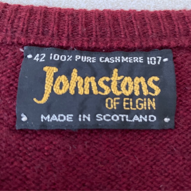 Johnstons of elgin 100% cashmere カシミアニット