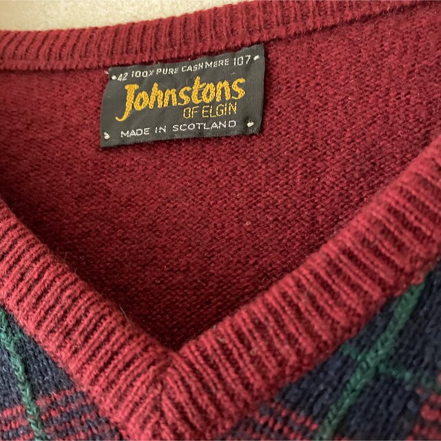 Johnstons of elgin 100% cashmere カシミアニット