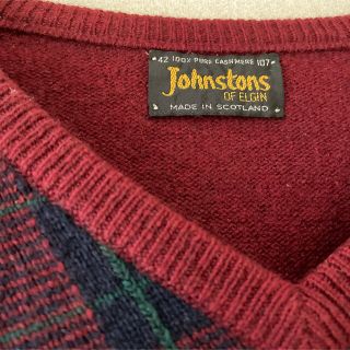 Johnstons of elgin 100% cashmere カシミアニット