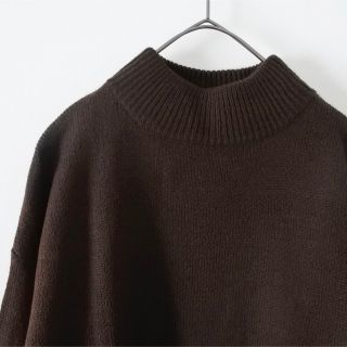 メルロー(merlot)の新品！merlot メルロー モックネック ニット セーター ブラウン(ニット/セーター)