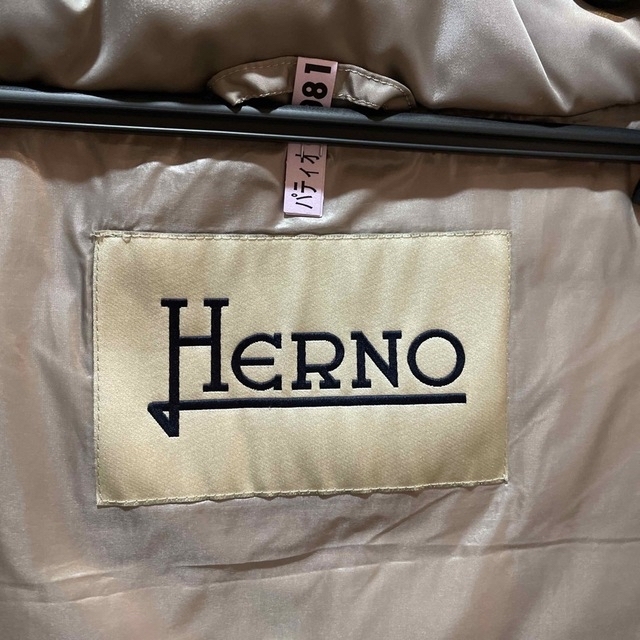 HERNO(ヘルノ)のヘルノ　HERNO ダウンコート　ポーラーテック　グレージュ ベージュ レディースのジャケット/アウター(ダウンコート)の商品写真