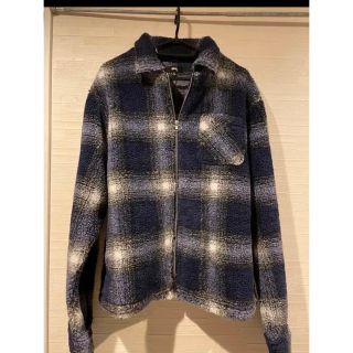 STUSSY - ステューシー Shadow Plaid Sherpa Zip Shirtの通販 by ®️'s